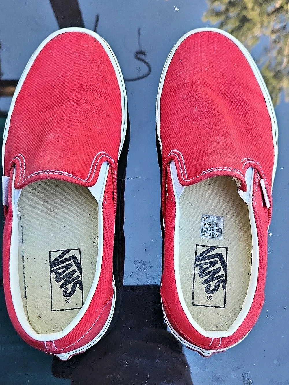 Vans Classic Slip-On Red Sneakers US 6.5